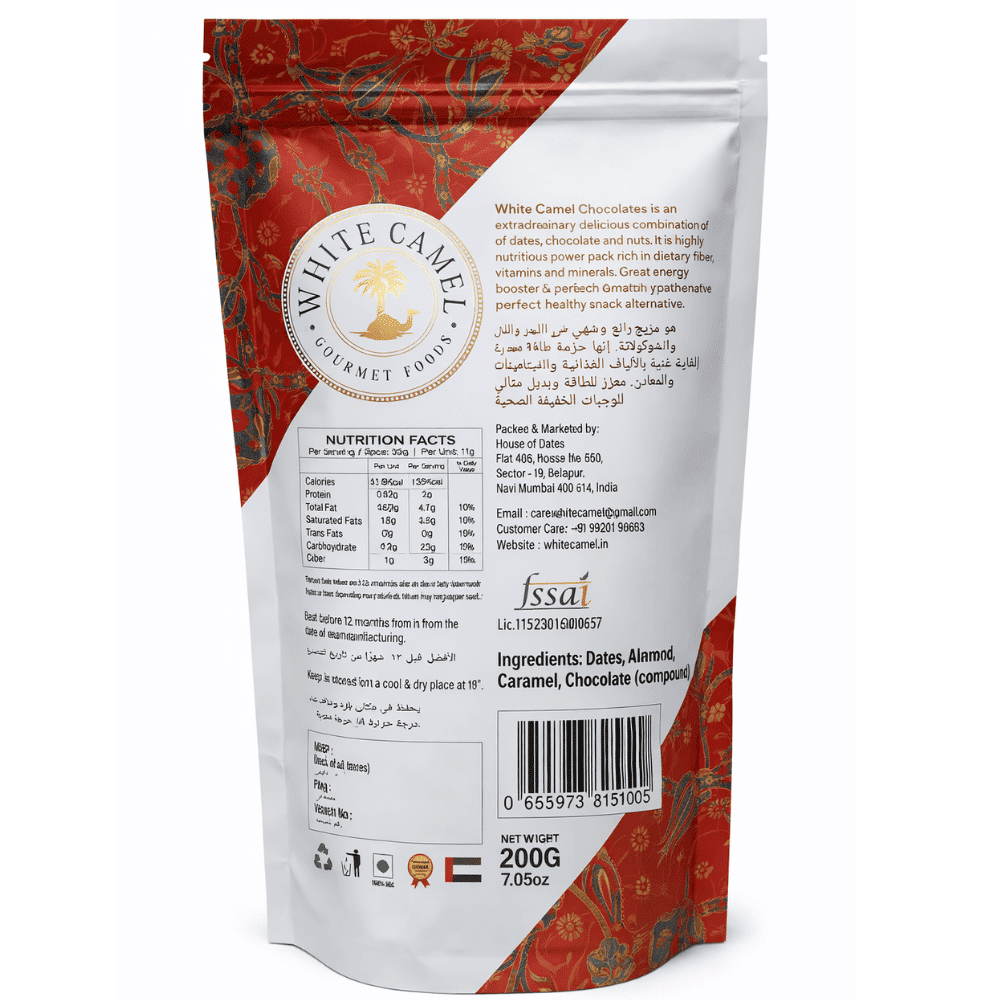 Chocodates with Almond Caramel