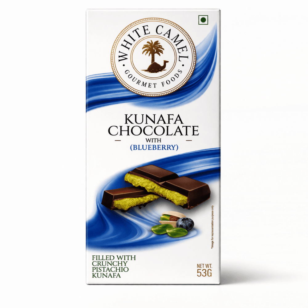 Kunafa Blueberry Chocolate Bar