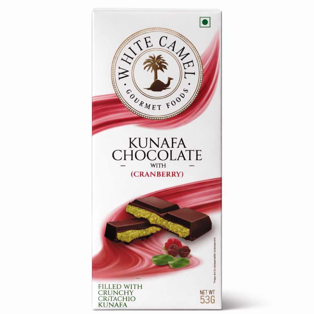 Kunafa Cranberry Chocolate Bar